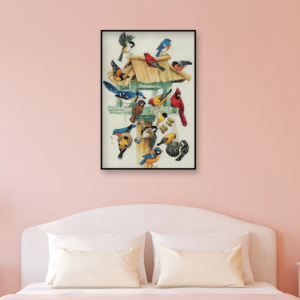 11ct 3-Strand Stampted Cross Stitch - Bird(30*40cm)