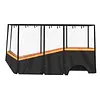 [US Local Warehouse] Fits 6-Person Golf Cart Rain Cover with Transparent Windshield & Reflective Strips 600D Waterproof Oxford Fabric Outdoor Golf Cart Protector Compatible with Club Car & for EZGO
