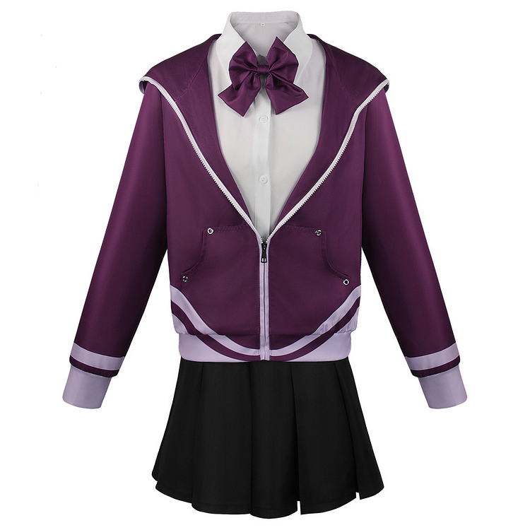SSSS.GRIDMAN Akane Shinjo Purple Uniform Set Outfits Cosplay Costume Halloween Carnival Suit