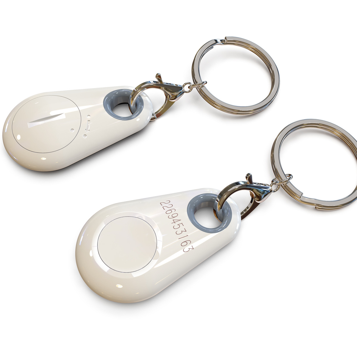 Long Range 2.4Ghz+IC RFID Active Keychain Tag with Logo Printed For Employees 7