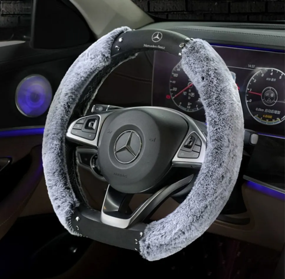 Car Plush Warm Steering Wheel Cover
