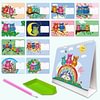 2026 DIY Special Shape Desktop Diamond Standing Calendar for Bedroom Living Room