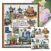 Garden Story-14CT Stamped Cross Stitch 41*53cm/16.14*20.87in