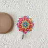 (US Local)6pcs/set DIY Special-shaped Diamond Painting Wall-mounted Key Hook Kit (Mandala)