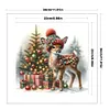 Snowman and Reindeer - 18CT Stamped Cross Stitch - 30*30cm - Animal Xmas