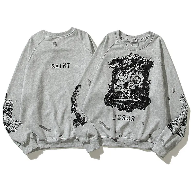Kanye West Sunday Service Sweatshirt Autumn And Winter Round Neck Sweatshirt Pullover