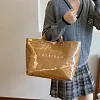 Sac fourre-tout imprim&eacute; lettres pour femme