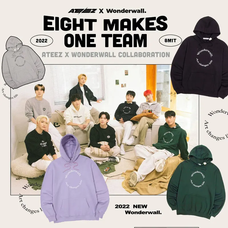 ATEEZ x Vandy The Pink Golden Hour Part: 3 Lemon Drop Hoodie
