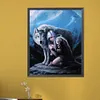 Wolf Girl - Round AB Drills Diamond Painting(45x35cm)
