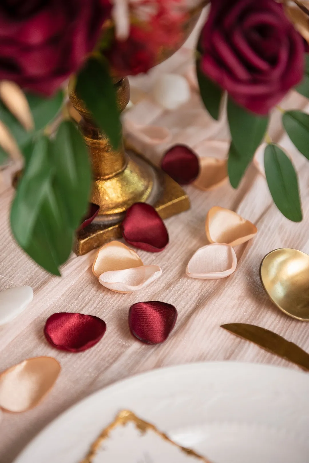 Silk Rose Petals