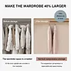 [US Local Warehouse] Space Saving Hanging Garment Bag w/ Self Compression Zipper Storage Bag(Pink M)