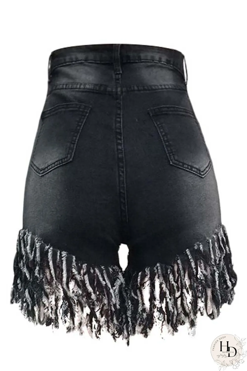 Blue Polyester Fashion Casual tassel Plus Size