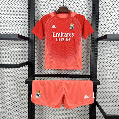 2025-2026 KIDS Real Madrid Goalkeeper Football Shirt 1:1 Thai Quality Maxi Kit