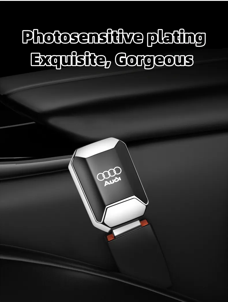 Vehicle-mounted zinc alloy electroplated safety belt extension buckle