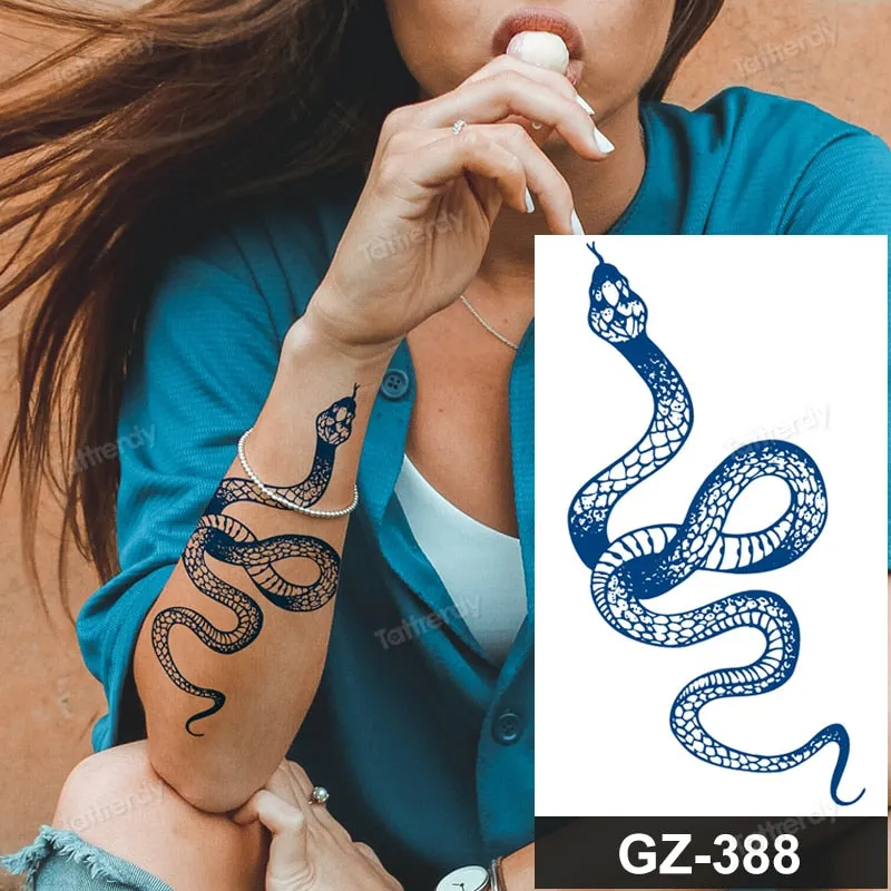 juice long lasting tatto sticker wings angel moon sun compass dragon fake tattoo waterproof transfer tatouage temporaire femme