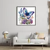 (Stamped/Counted) Flowers  Butterflies - 11CT Cross Stitch 40*40cm/15.75*15.75in