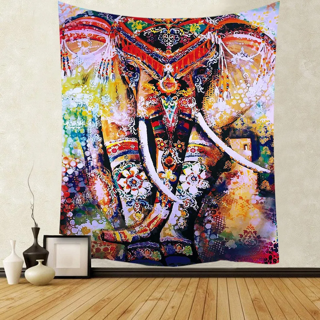 Polyester Mandala Print Tapestry Wall Hanging Carpet Throw Yoga Beach Mat Blanket Large 150*200cm Sleeping pad wall art Tapestry