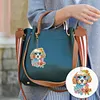 6pcs/set DIY Diamond Painting Special Shape Double Sided  Diamond Art Keyring Keychain Kit (Puppy)