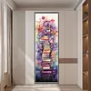 (Stamped/Counted) Stack Of Books With Flowers - 11CT Cross Stitch 30*80cm/11.81*31.5in(Big Size)