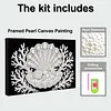 (20x30cm)DIY Seashell Framed Handmade Pearl Painting Art Craft Kit Living Home Decor