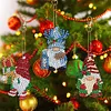 (US Local)12pcs Christmas Gnome Diamond Painting Keychains Kit DIY Diamond Art Charms