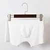 Men's Ice Silk Boxers Breathable Panties Male Large Ultra Thin Boxer Shorts Sexy Underwear