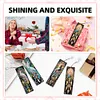 (US Local)8Pcs DIY Phoenix Diamond Painting Art Bookmarks with Crystal Pendants for Gift