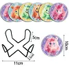 [Upgrade]6pcs/set DIY Diamond Painting Waterproof Case Classic Cute Monster Coaster Gift Decor Set