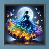 Belle jupe fille-ronde drill diamond painting-40*40cm