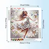 The Girl Dancing With Butterflies-Partial Special Shaped Diamond painting 30*30CM
