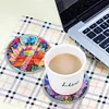 [Upgrade]4Pcs Acrylic Special Shape Lotus DIY Waterproof Diamond Painting Coaster