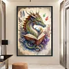(Big Size) Dragon Reading Book - 11CT Stamped Cross Stitch 40*60cm/15.75*23.62in