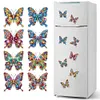 (US Local)8Pcs Butterfly Diamond Painting Fridge Magnet Diamond Art Magnets Decals Kit
