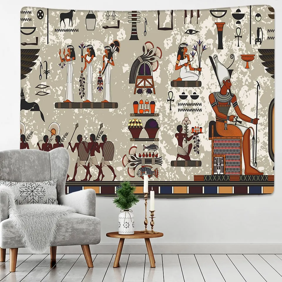 Ancient Egyptian Egypt Tapestry Wall Hanging Home Dorm Decor Bedspread Throw Art Home Decor