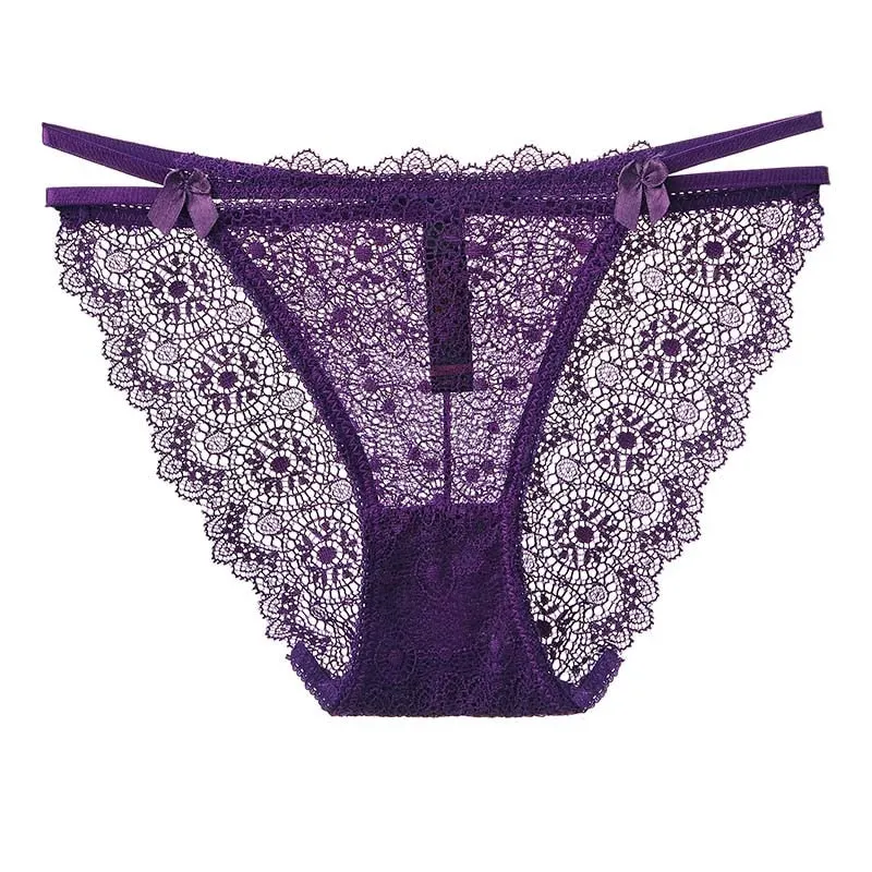1pcs Double Strap Panties Sexy Lace Briefs Lingerie Good Quality Soft Fashion New Female Panties Sexy Underwear For Woman