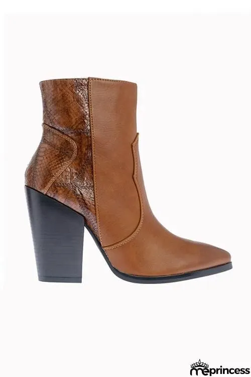High Heel Pointed Toe Boots