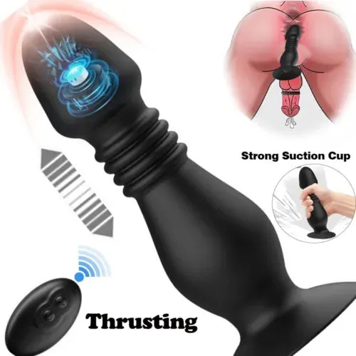 For Men Women Thrusting Anal Butt Plug Dildo Vibrator Prostate Massager Sex Toys For Men Women Thrusting Anal Butt Plug Dildo Vibrator Prostate Massager Sex Toys