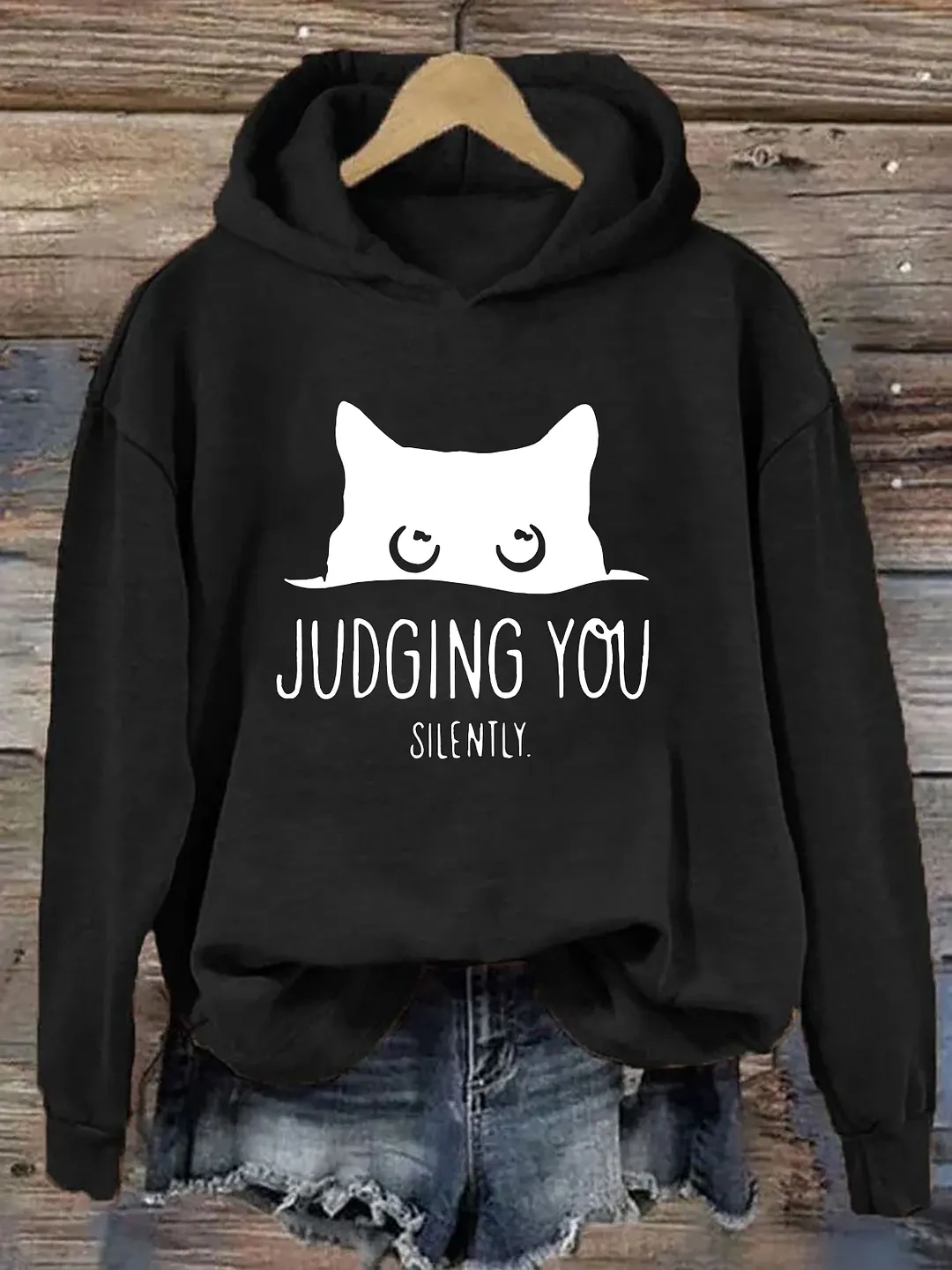  Judging You Silently Hoodie 