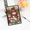 (US Local)50-Page A5 Snowman Diamond Painting Notebook for Adult Holiday Birthday Gift