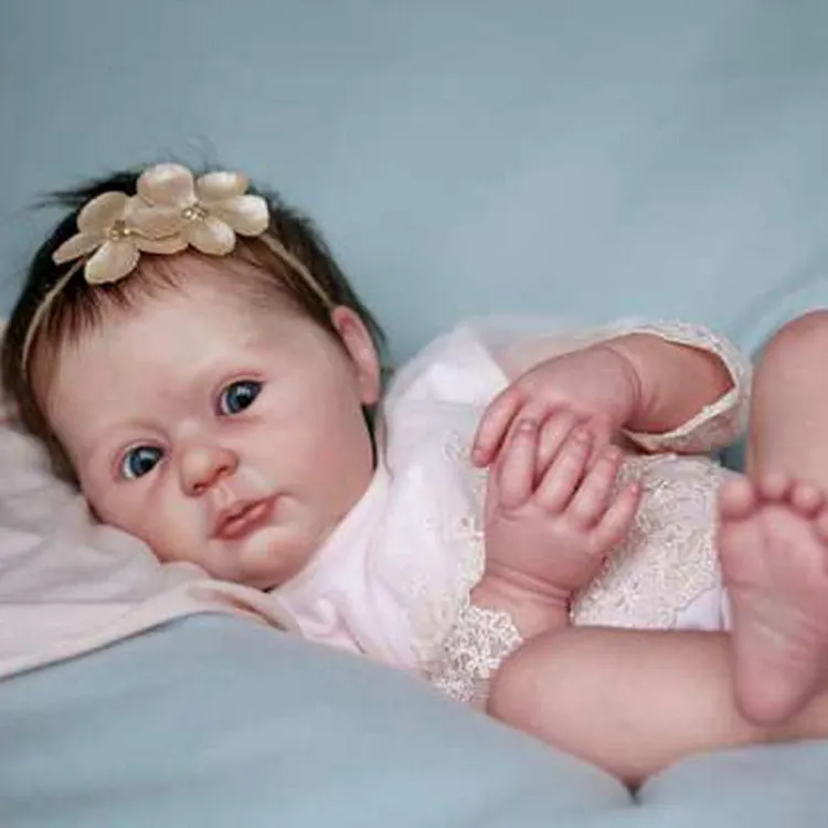 Realistic 21'' Sweet Blom Reborn Baby Doll Girl Toy