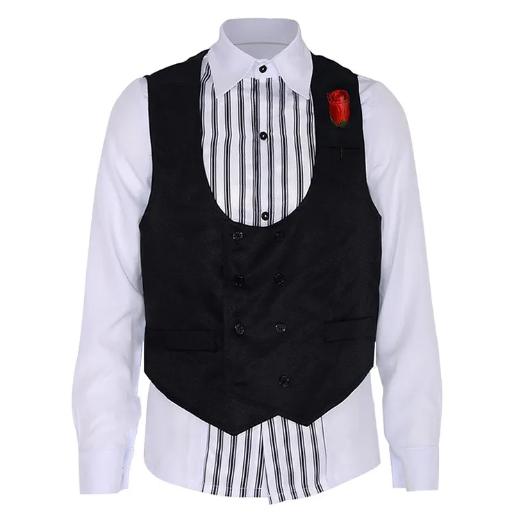 The Hunger Games:The Ballad Of Songbirds And Snakes (2023) Coriolanus Snow Black Shirt Outfits Cosplay Costume Suit