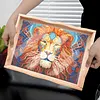 DIY Diamond Painting Wooden Tray Food Tray with Handle Living Room Decoration Donut Wooden Tray Kit