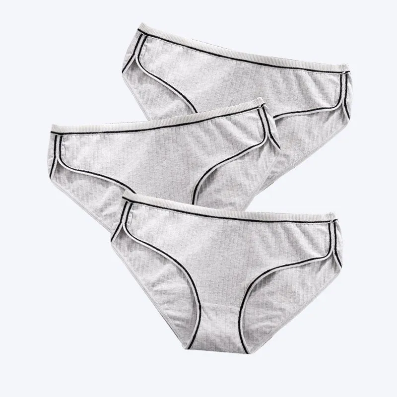 FallSweet 3 pcs/pack! Cotton Panties for Women  Plus Size Soft Briefs Sexy Lingerie Girl Underwear Female