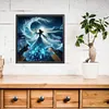 Fille Avec Des Vagues-Perceuse Ronde Peinture Diamant-40*40CM