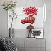 Valentine Day 2D Flat DIY Diamond Art Pendant Diamond Painting Set (Love Car)