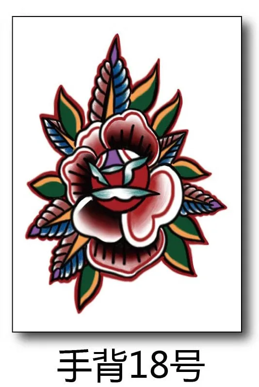 Waterproof Temporary Tattoo Sticker Satan Lucifer Circle Steering Fake Tatto Flash Tatoo Hand back Art Tattoos for Boy Women Men