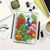  Flower Peacock 5D DIY Diamond Art Painting Notebook Kit 50 Pages A5 Rhinestone Art Painting Notebook Kit for Adults Beginners Holiday Birthday Gift