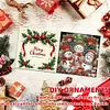 6PCS Diamond Painting Xmas Snowman Greeting Cards Congratulations Cards & Gifts