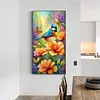 (US Local)Flower Bird 5D DIY Full Round Drill Big Size Diamond Painting  Kit Art Home Decor 40x70cm