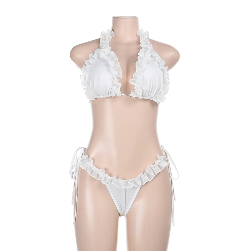 Sdrawing Sdrawing New Sexy Umbilly Lace Spa Beach Split Bikini Set